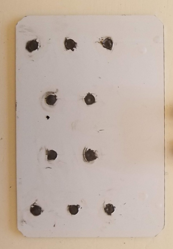 Magnets inserted and holes filled with epoxy